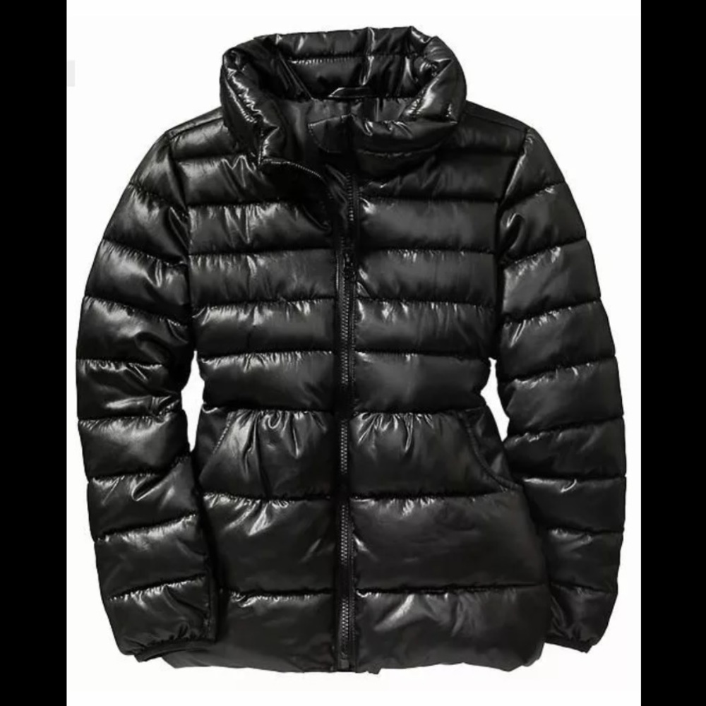 Old Navy Girl Quilted Puffer Coat XS 5